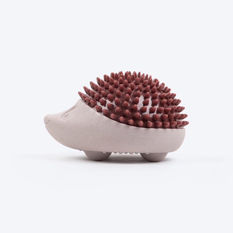 Dash Dog Hedgehog Squeaky Chew Toy For Dog – Brown