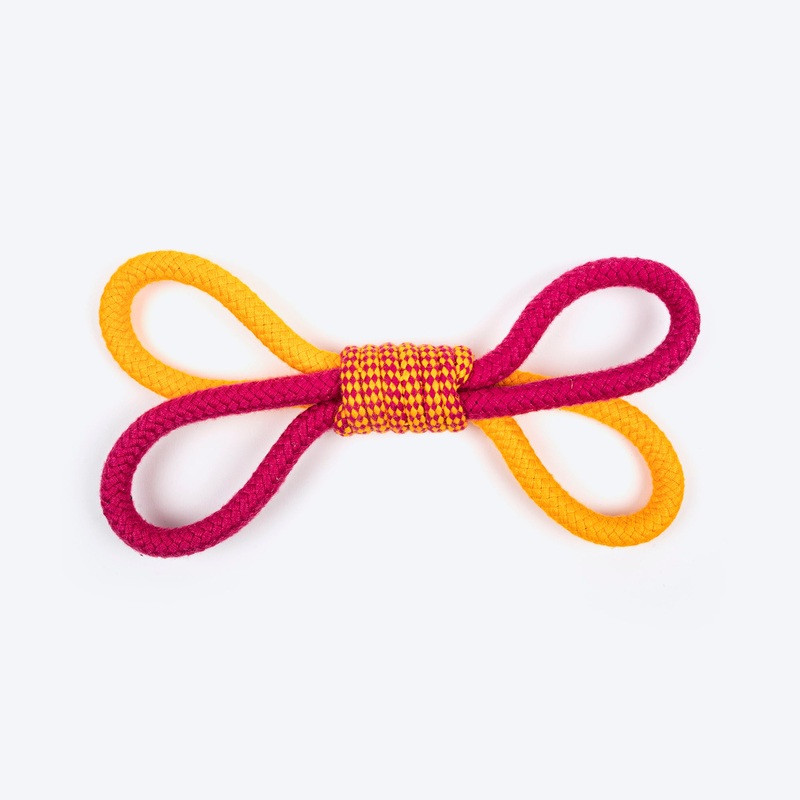 Dash Dog Loopster Rope Toy For Dog – Pink & Orange