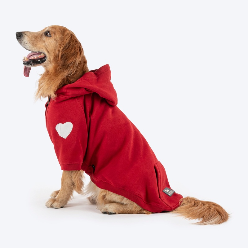 HUFT Cherry Sweet Sweatshirt With Hood For Big Dog – Red