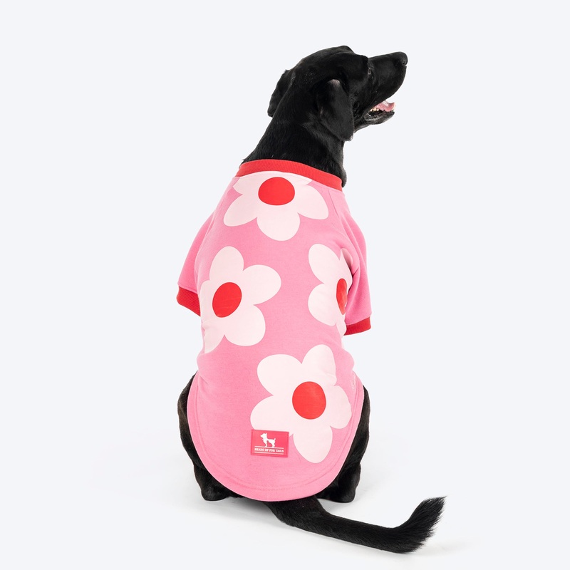 HUFT Flower Power Sweatshirt For Dog – Pink