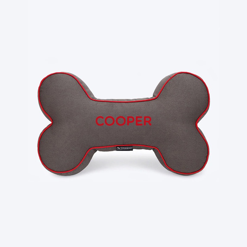 HUFT Personalised Bone Cushion- Grey