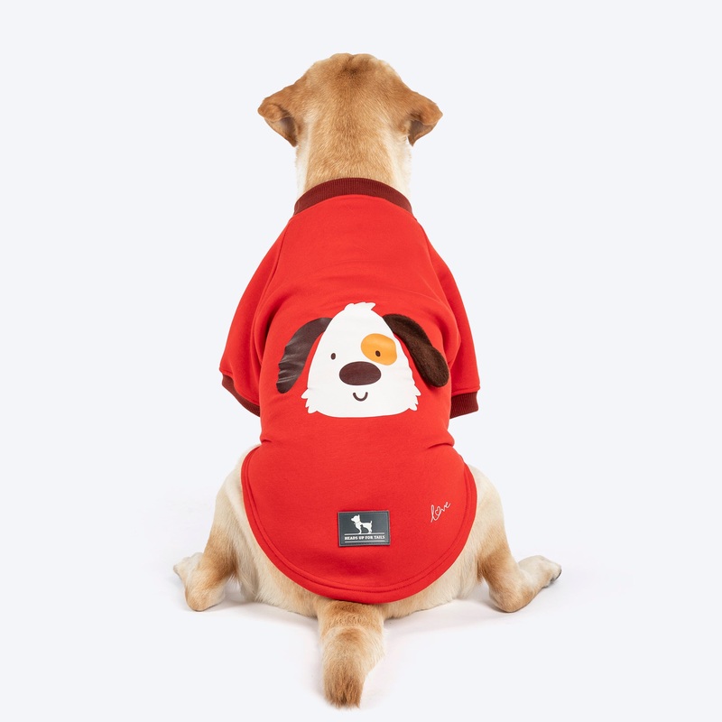 HUFT Woof Squad Sweatshirt For Dog – Red