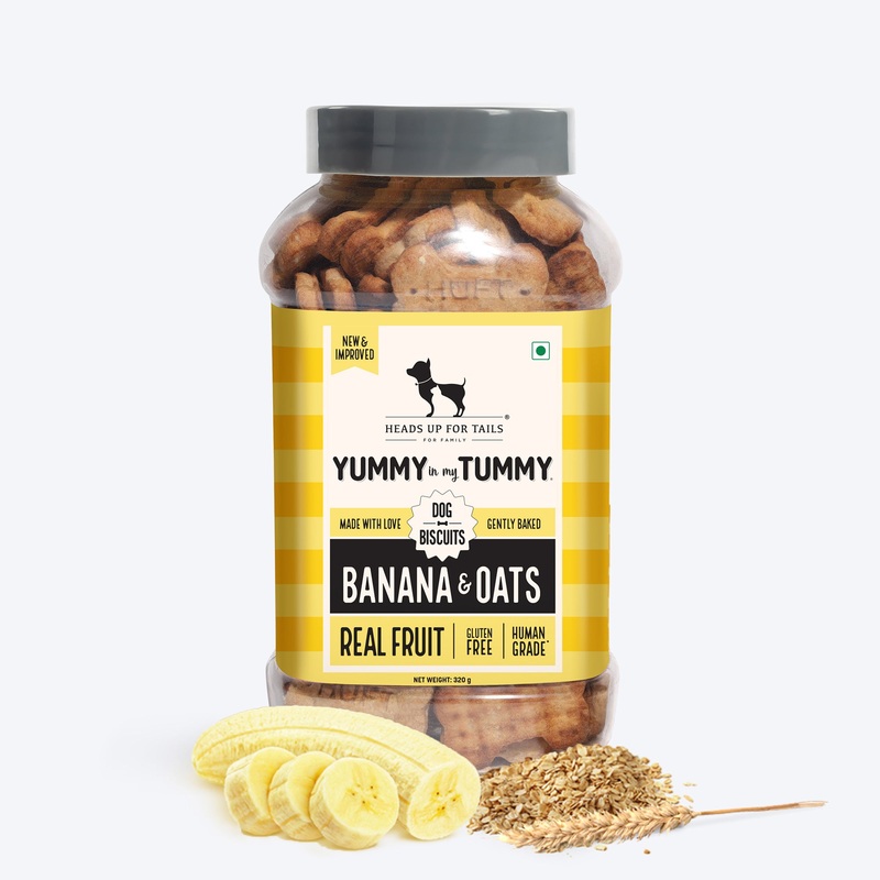 HUFT YIMT Banana & Oats Gluten-Free Dog Biscuits