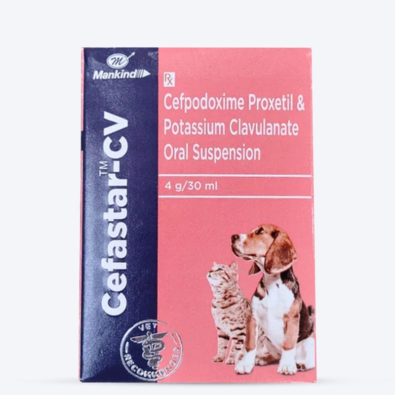 Mankind Cefastar CV Dry Syrup For Dog & Cat – 30 ml