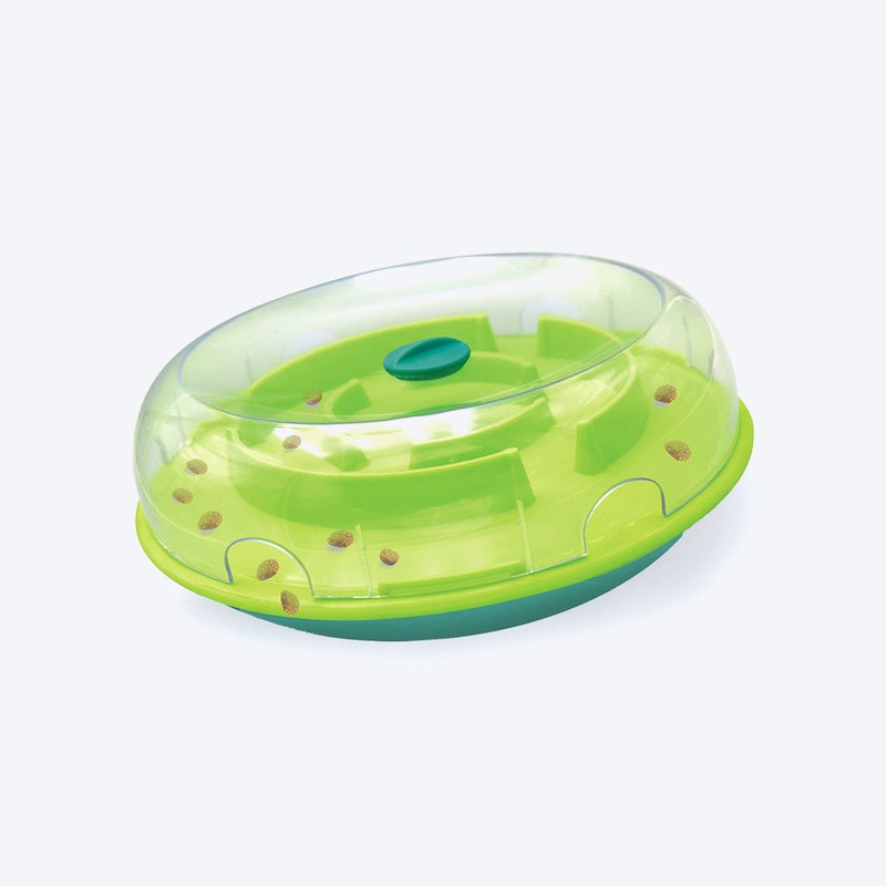Outward Hound (Nina Ottosson) Wobble Bowl Interactive Slide Treat Puzzle Dog Toy – Multi