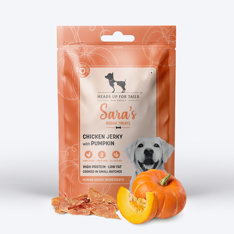 Sara’s Doggie Treats – Chicken Jerky with Pumpkin – 70 g