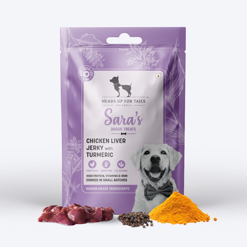 Sara’s Doggie Treats – Chicken Liver Jerky With Turmeric – 70 g