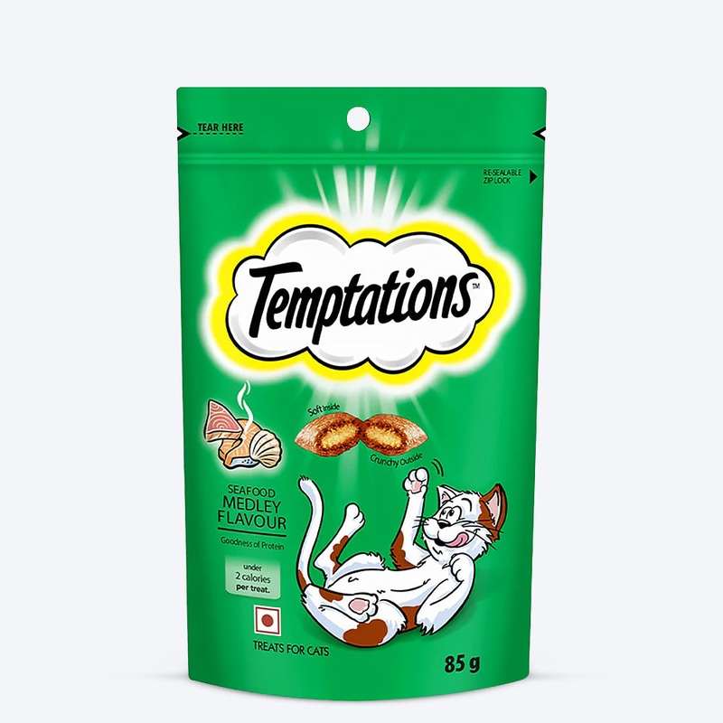Temptations Cat Treat Seafood Medley Flavour – 85g