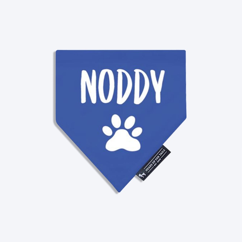 HUFT Classic Love Blue Personalised Dog Bandana