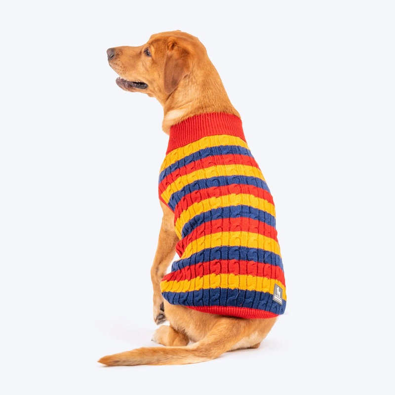 HUFT Classic Stripe Pet Sweater – Multicolour