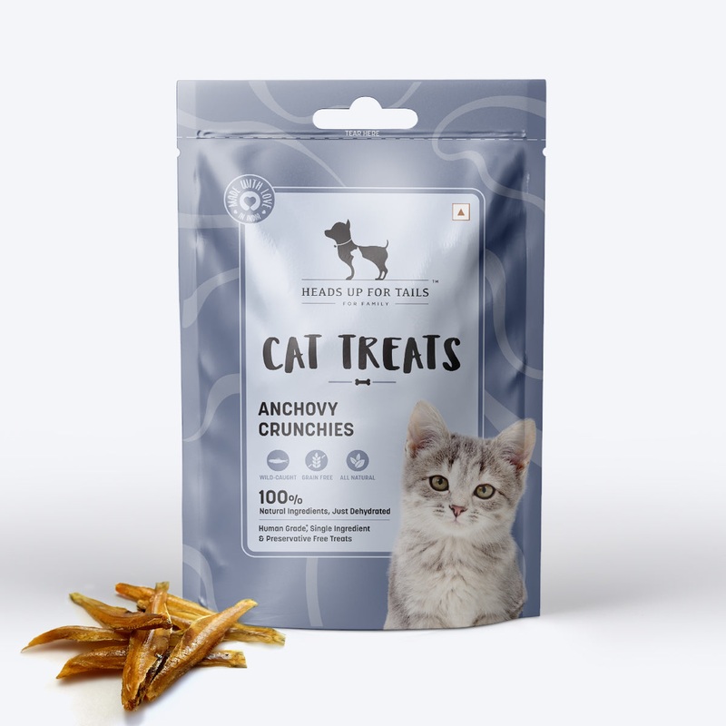 HUFT Dehydrated Anchovies Crunchies Cat Treats – 35 g
