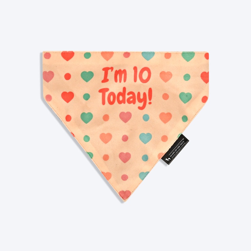 HUFT Personalised All My Heart Birthday Dog Bandana