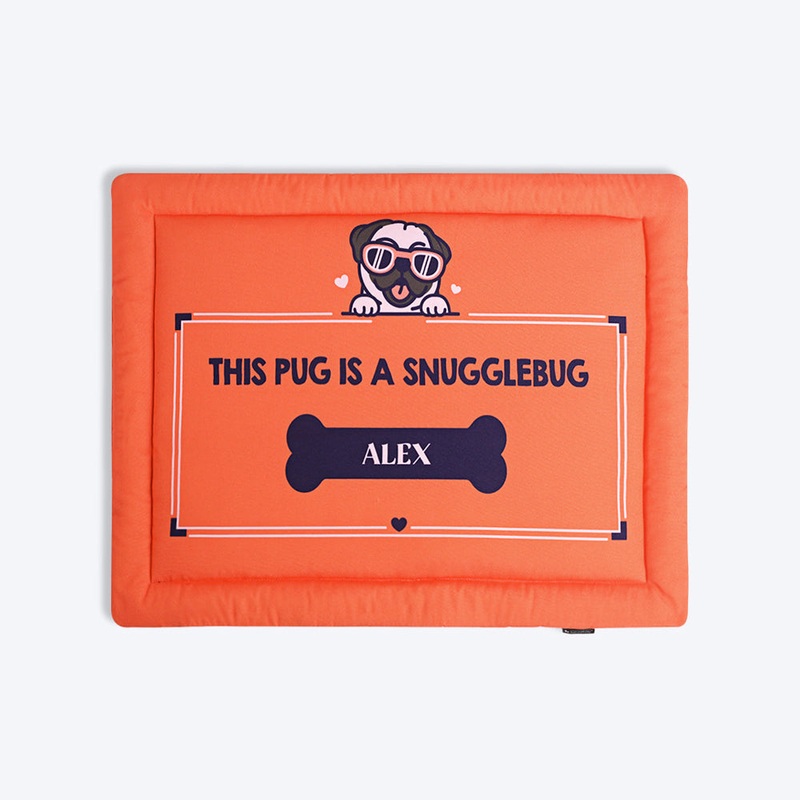 HUFT Personalised This Pug Is A Snuggle Bug Dog Mat