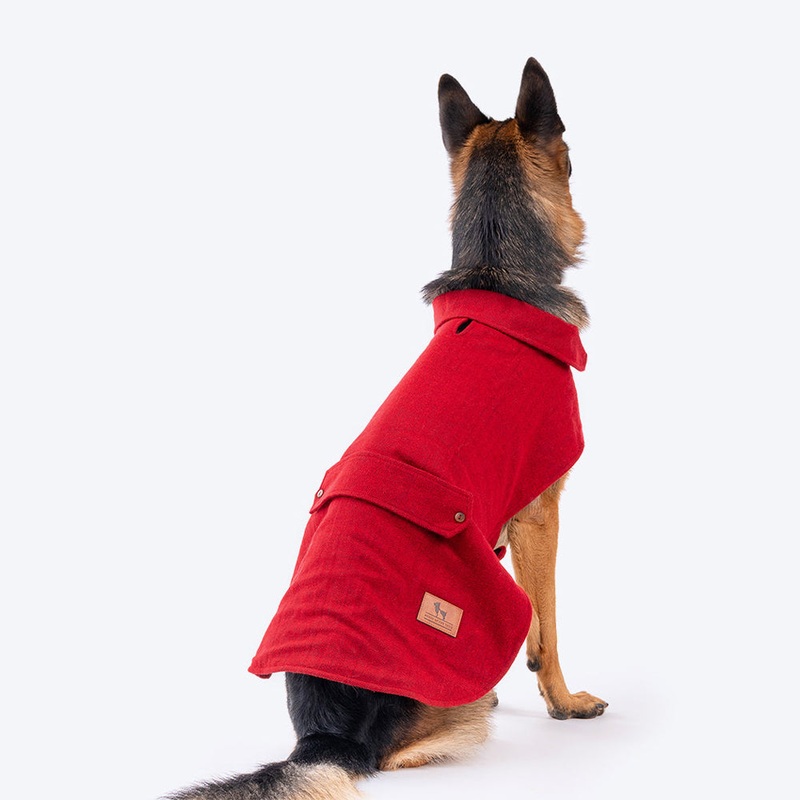 HUFT Rosy Cosy Dog Jacket – Red