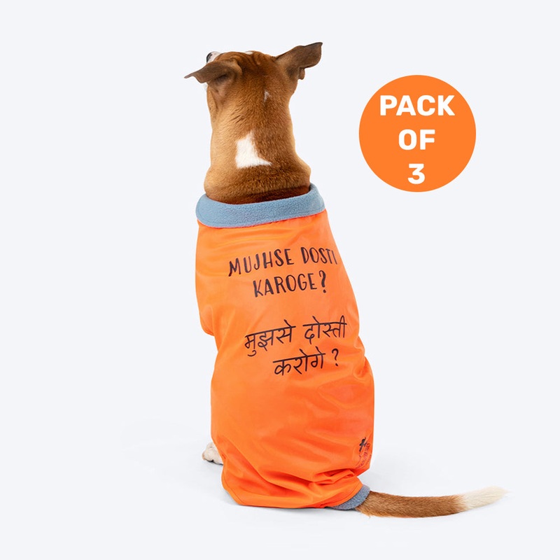 HUFT Snuggle Streetie Foundation Dog Jacket – Pack Of 3