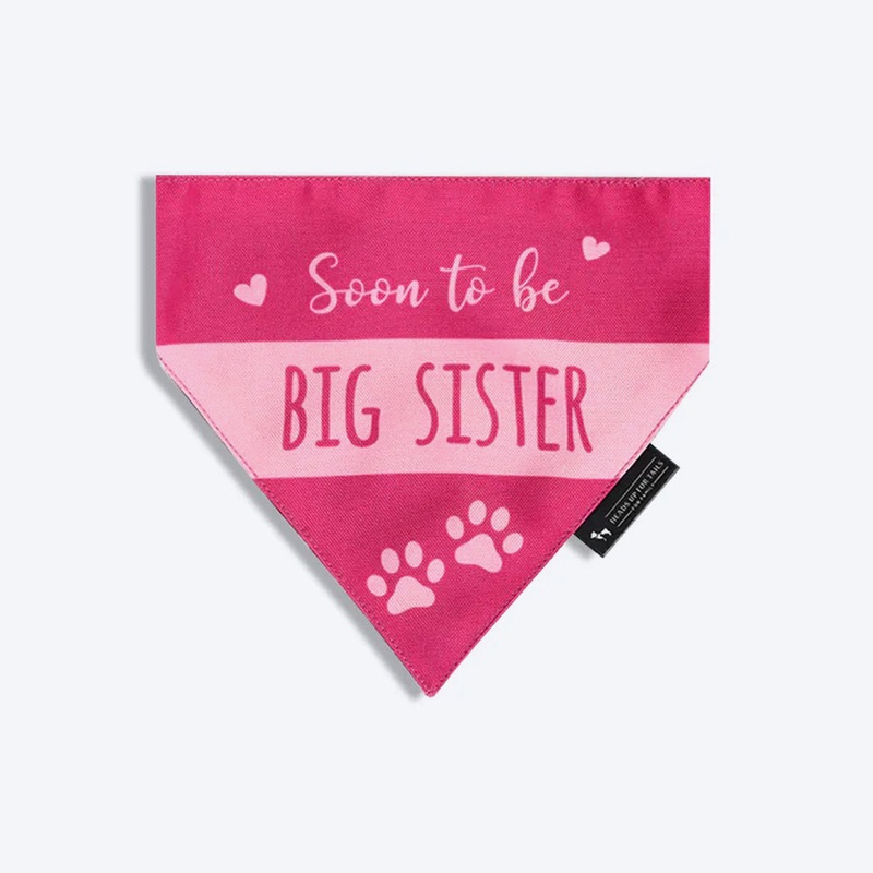 HUFT Soon To Be Big Sister Dog Bandana(Made to Order)