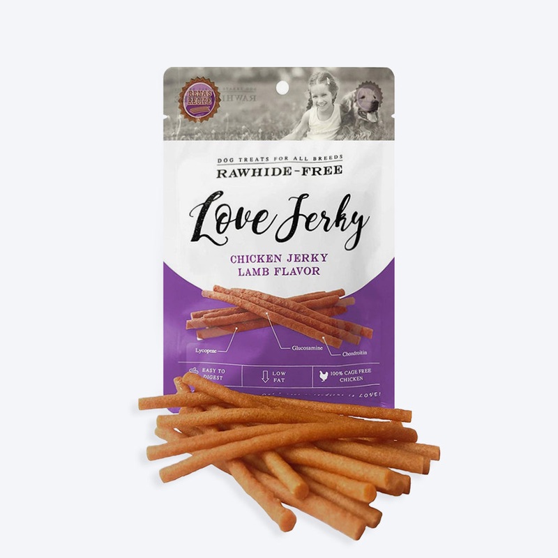Rena’s Recipe Chicken Jerky Lamb Flavor Dog Treat – 120 g