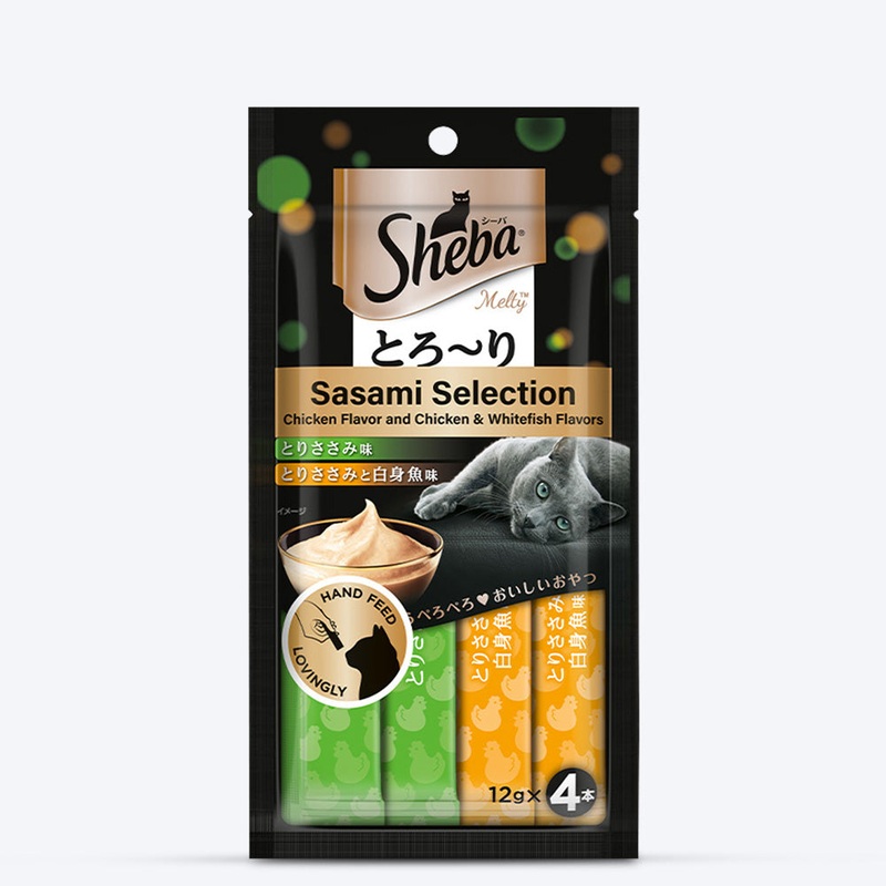 Sheba Melty Sasami Chicken Flavour Cat Treat – 48 gm Packs