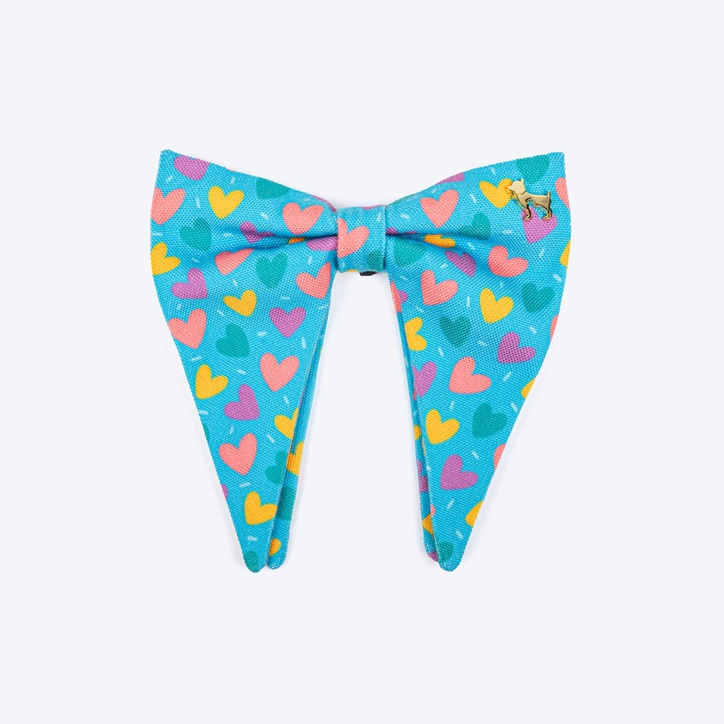 HUFT Over The Rainbow Printed Bow Tie for Dog – Blue