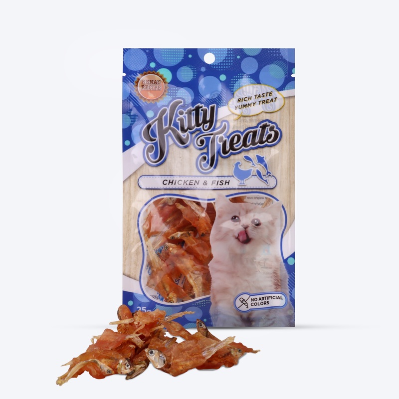 Kitty Treats Spiral Soft Chicken & Fish Cat Treat – 25 g