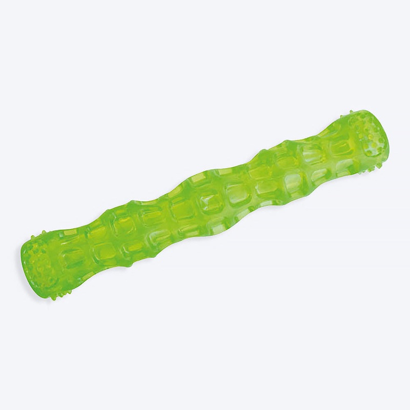 M-PETS Squeaky Stick 27cm|Green|Blue