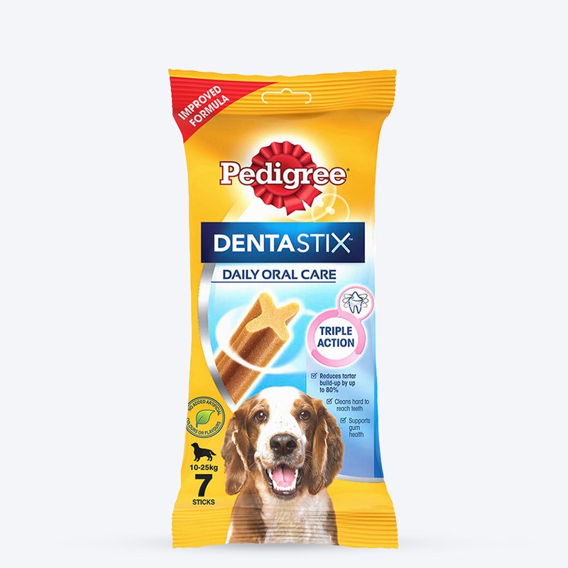 Pedigree Dentastix Dog Treat Weekly Pack For Medium Breed – 180 g