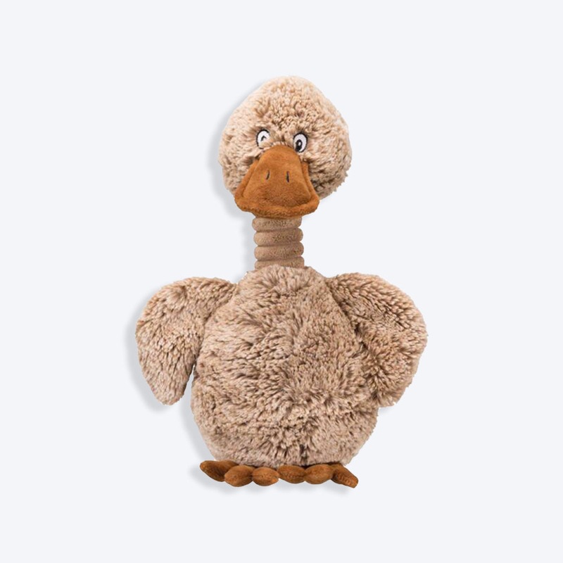 Trixie Duck With Sound Plush Dog Toy – Light Brown – 38 cm