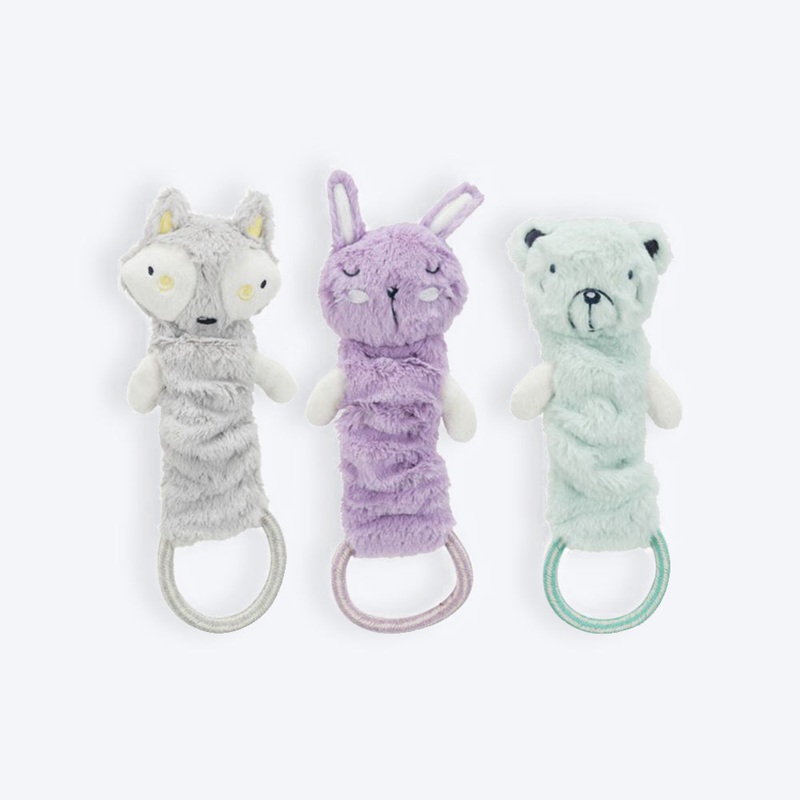 Trixie Junior Dangling With Rustling Foil Plush Dog Toy – Assorted – 33 cm