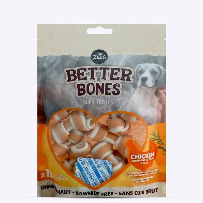 Zeus Better Bones Chicken Rosemary & Thyme Soft Treat For Dogs – 219 gm (10 pcs)