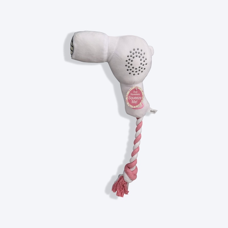 Black+Decker Hair Blower With Sound Plush Toy For Dog – Pink & White
