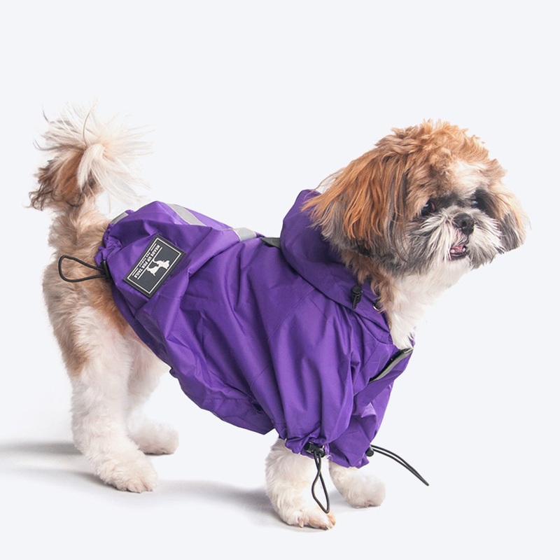 HUFT Drizzle Buddy Dog Raincoat – Purple