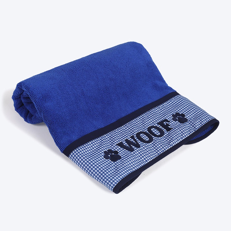 HUFT Microfibre Towel For Dogs & Cats – Blue