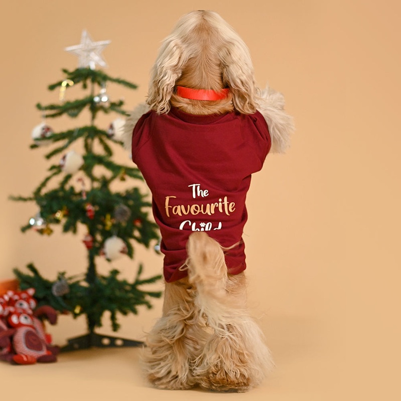 HUFT Printed Dog Sweatshirt – Maroon