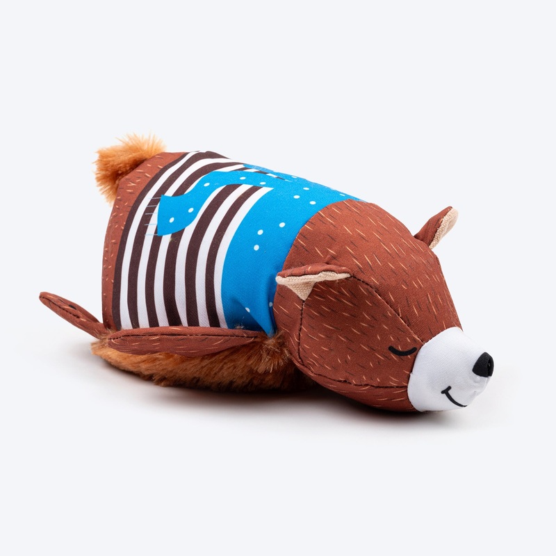 HUFT Scurry The Squirrel Plush Toy For Dog – Brown