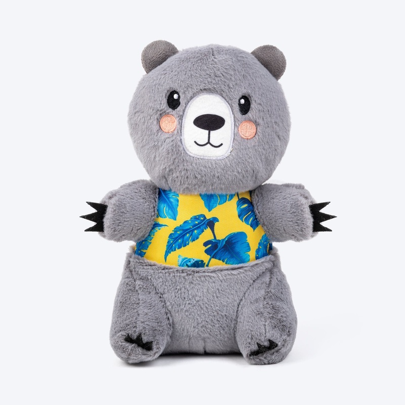 HUFT Sir Hug-A-Lot Plush Toy For Dog – Grey