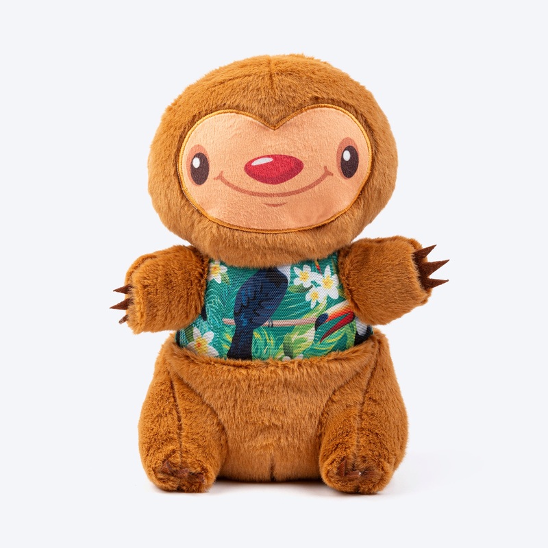 HUFT Sir Snooze-A-Lot Plush Dog Toy – Brown