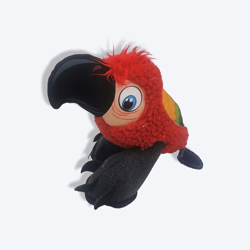 Nutra Pet The Blabbing Parrot Plush Toy For Dog