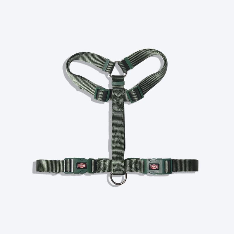 Trixie Premium Nylon H-Harness For Dogs – Forest