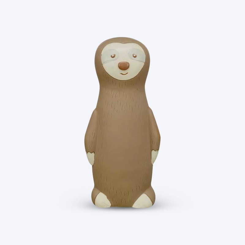 Trixie Sloth With Pet Bottle Inside Latex Squeaky Dog Toy – Grey – 20 cm