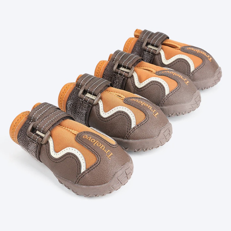 Truelove Waterproof With Reflective Straps Shoes For Dog – Pinecone & Glazed Ginger (Set of 4)