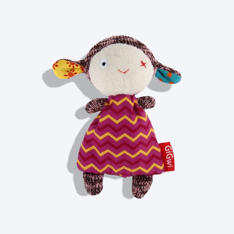 GiGwi Sheep Cat Toy – Refillable Catnip with 3 Catnip Tea Bags