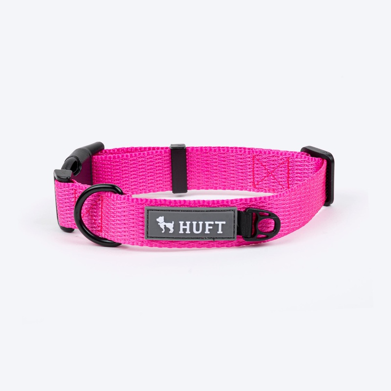 HUFT Basics Dog Collar – Pink|XS|S|M|L
