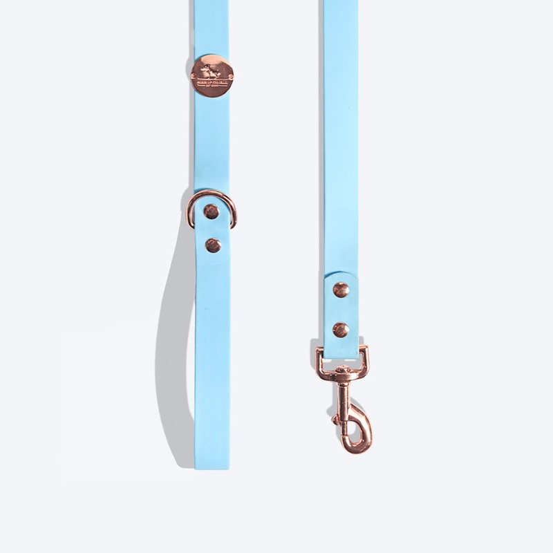 HUFT Pastel Pawprint Rain Friendly Dog Leash – Blue – 1.2 m