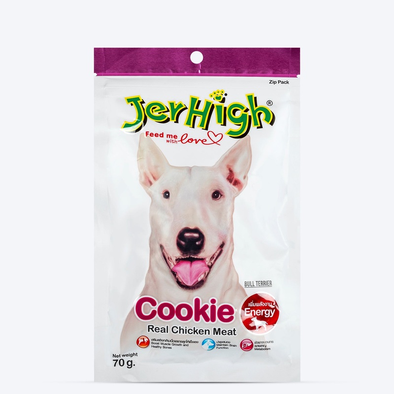 JerHigh Cookie with Real Chicken Meat Dog Treats – 70 g