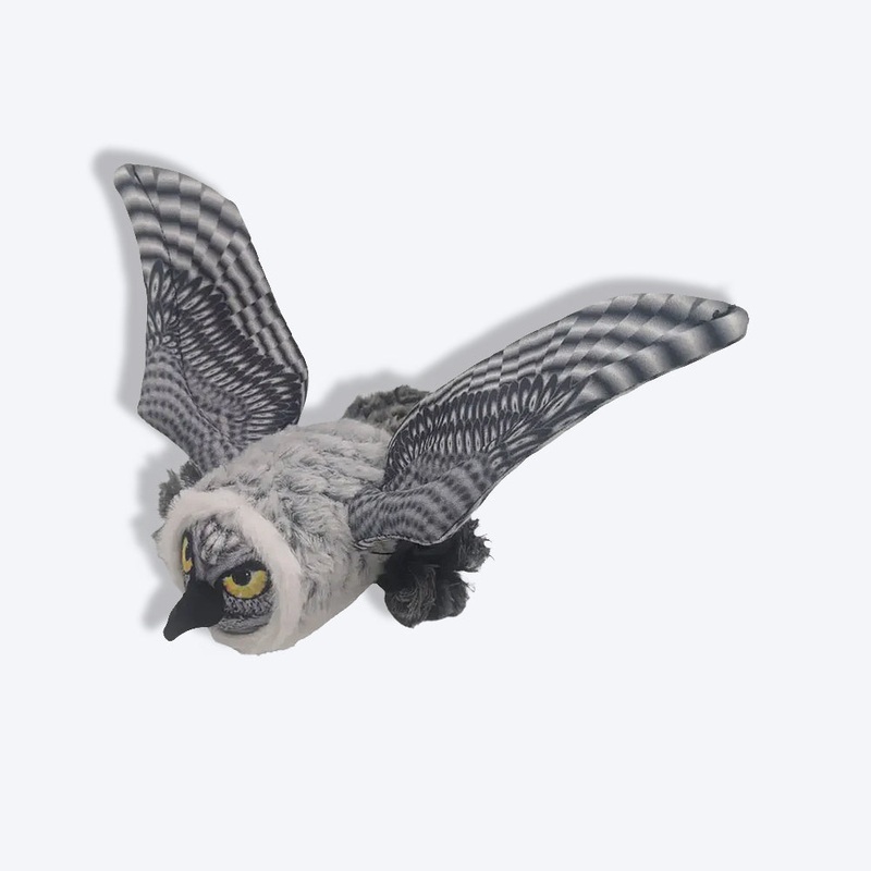 Nutra Pet The National White Owl Plush Dog Toy – M