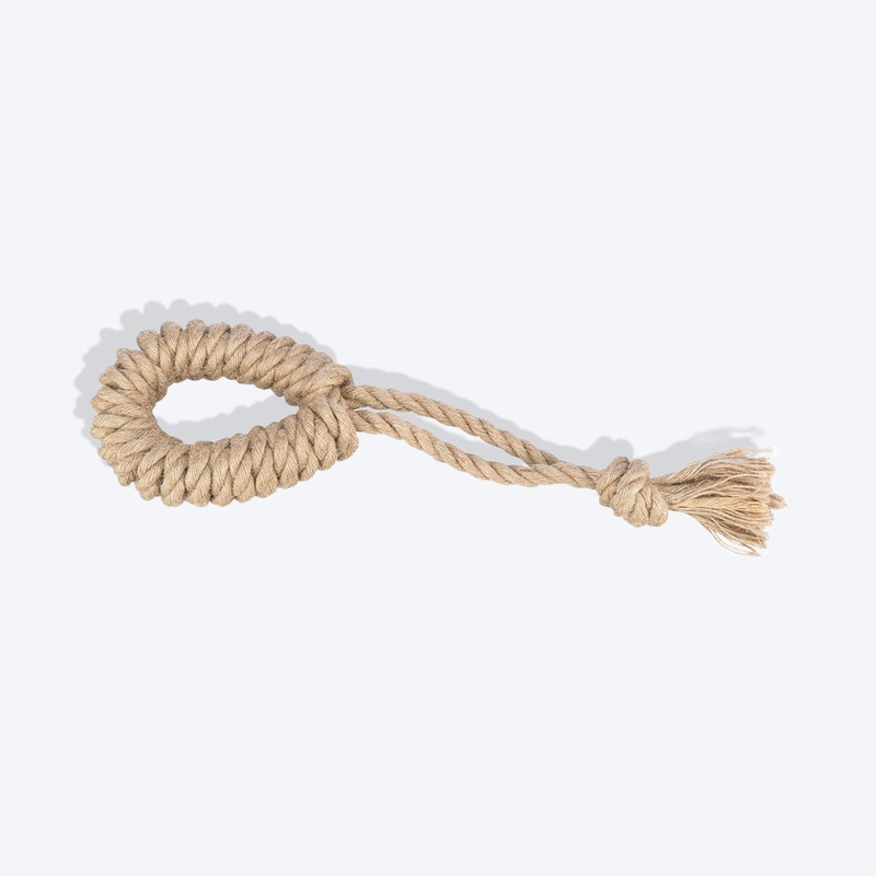 Trixie Playing With Ring Rope Toy For Dogs – Beige