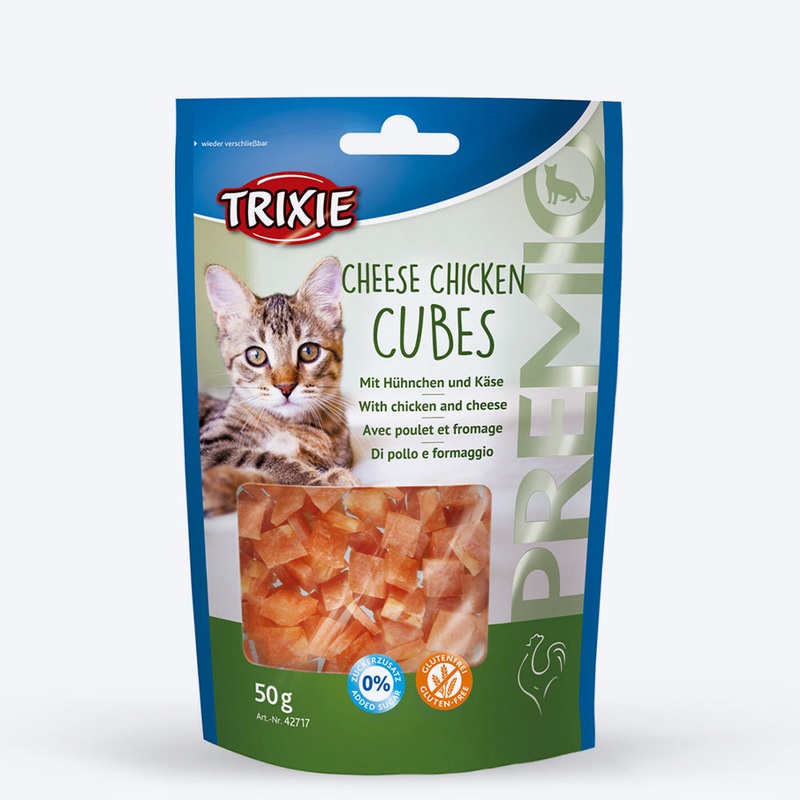 Trixie Premio Cheese Chicken Cubes Cat Treat – 50 g