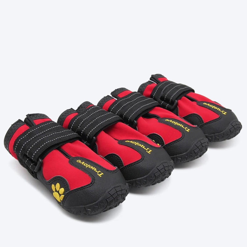 Truelove Anti-Slip Boots For Dog – Red (Set of 4)
