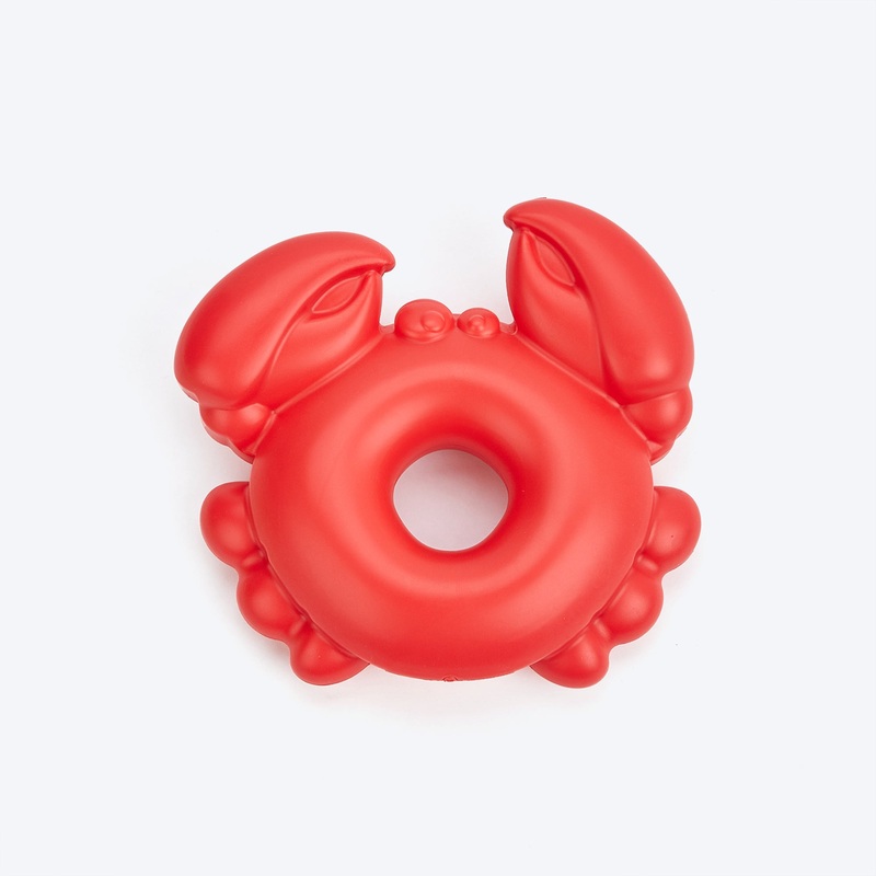FOFOS Crab Ocean Animal Squeaky Chew Toy For Dog – Red
