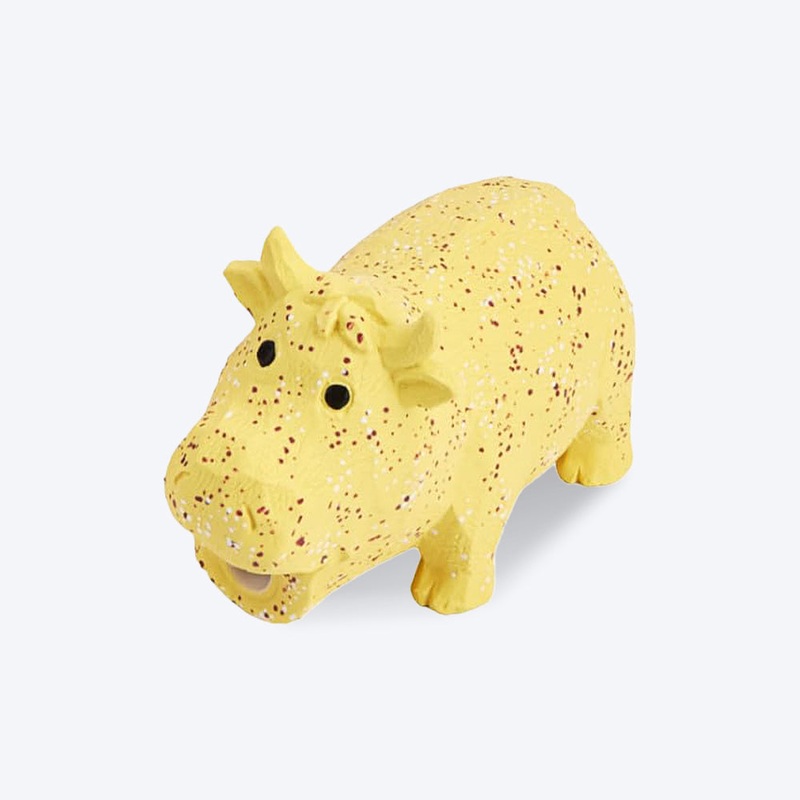FOFOS Ox Latex Squeaker Chew Toy For Dog – Yellow